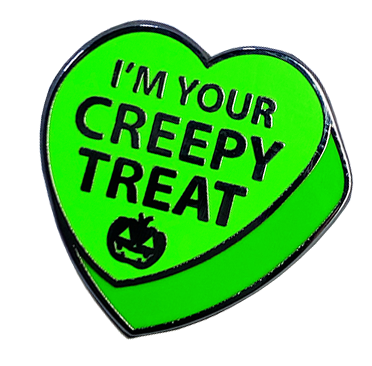 creepy treat pin